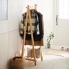 Hanger Rack, Foldable, Wooden Rack, Natural, Width 85