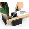 Housolution 90 Degree Corner Clamp for Carpentry Welding Right Angle Fixing Picture Frame Fixing Plate Width Less Than 70mm - Black