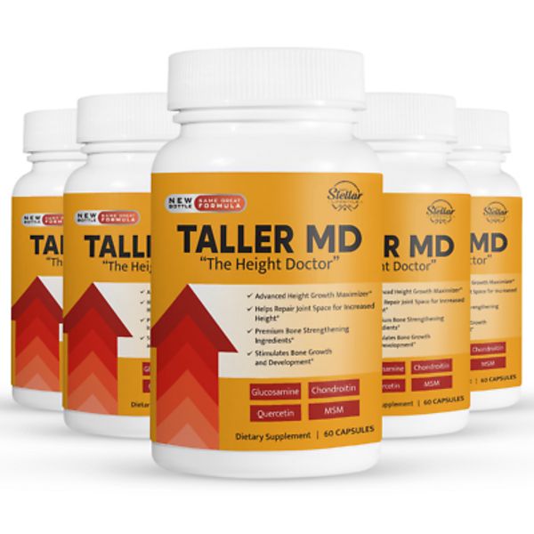 5 Pack Taller MD The Height Doctor-60 Capsules x5