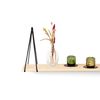 Brute Strength - Leather Shelf Brackets - Split Lines - Black - 2 Pieces - Floating Shelf Set - Wall Brackets - Shelf Straps - Full Grain Leather