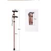 Folding Walking Cane Stick with Adjustable Height, Rubber Ferrule, Lightweight, (black)
