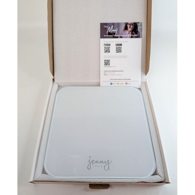 Jenny Craig Hey Max! Wireless Body Weight Scale ~ New In Box