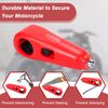 Motorcycle Scooter Lock Brake Alarm Handlebar Throttle Grip Security Red