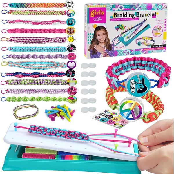 Nice-live Friendship Bracelet Making Kit Toys, DIY Crafts for Girls Ages 8-12, Hottest Birthday Christmas Gifts for 7 8 9 10 11 12 Years Old Kids, Travel Activities Party Favor Holiday Gift Guide