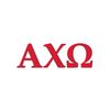 Mallory Holle Officially Licensed Alpha Chi Omega 8" x 3" Window Decal - Red