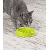 Petstages Kitty Slow Feeder - Anti-Sling Cat Bowl - Green