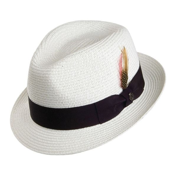 Jaxon & James Toyo Straw Trilby Hat - White S