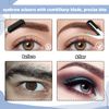 3Pcs Black Eyebrow Scissors with Comb Prune Smooth Natural Look Eyebrow Trimming Scissors Ergonomic Handle for Travel and Home Use to Messy Eyebrows Make Eyebrows More Neat and Beautiful