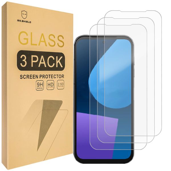 Mr.Shield Screen Protector For Fairphone 5 [Tempered Glass] [9H Hardness] [3-Pack] Screen Protector