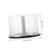 Gadpiparty Empty CD Storage Bucket, 2pcs Plastic DVD Storage Holder CD Storage Rack Empty Disc DVD Storage Containers Organizer