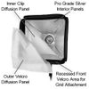 Fotodiox Pro 24x24 Foldable Softbox Plus Grid (Eggcrate) for Studio Strobe/Flash with Soft Diffuser and Dedicated Speedring Insert, for Broncolor (Pulso) Strobe Flash Light, Soft Box, Speed Ring