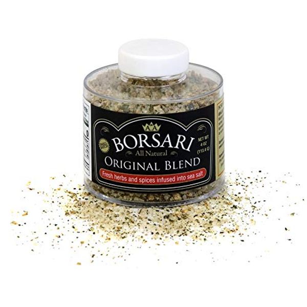 Borsari Original Seasoned Salt Blend - Gourmet Seasonings With Herbs and Spices - All Natural Seasoning for Cooking (Original 4 oz (Pack of 1))