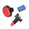 uxcell Game Push Button 60mm Round 12V LED Illuminated Push Button Switch with Micro Switch for Arcade Video Games Red 1pcs
