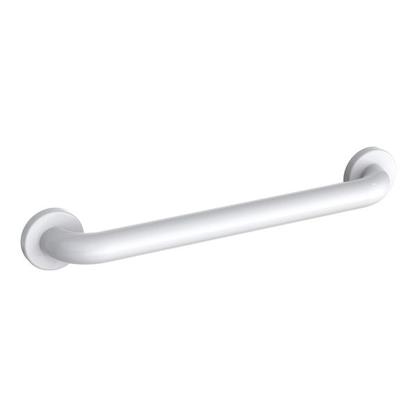 WingIts WGB6YS24WH STANDARD Series 24-Inch Length x 1.50-Inch Diameter Polyester (YS) Painted Stainless Steel Grab Bar, White