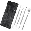Dental Instruments Scaler Tools Teeth Cleaning 4pc Oral Hygiene Deep Set Kit Pro