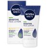 Nivea Men Sensitive Face Lotion with Broad Spectrum SPF 15 Sunscreen, No Dyes or Drying Alcohol, Moisturizes and Protects, 3 Pack of 2.5 Fl Oz Tubes