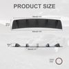 Black Rear Bumper Lower Lip Diffuser Shark 5 Fins Spoiler Chin For E46 E90 E92