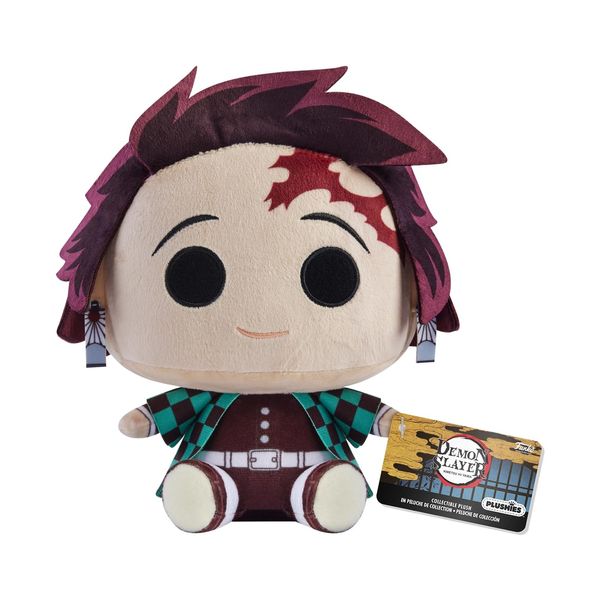 Funko Plush: Demon Slayer - 7" Tanjiro Kamado - Collectable Soft Toy - Birthday Gift Idea - Official Merchandise - Stuffed Plushie for Kids and Adults - Ideal for Anime Fans and Girlfriends