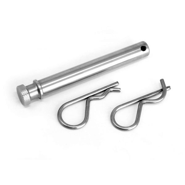 LFPartS 5/8 Inches Diameter Stainless Steel Trailer Hitch Pin Keeper Grip Clip Kit (Will Fit 2.5" receivers)