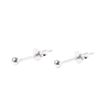81stgeneration Women's 925 Sterling Silver 2 mm Simple Ball Bead Round Tiny Stud Earrings