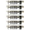Chicken Poop Lip Balm Simone Chickenbone 100% Natural Moisturizer for Dry, Chapped Lips, 0.15 oz, (Original), Pack of 6