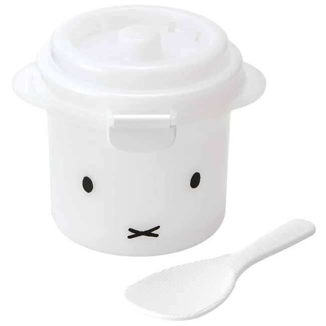 Skater UDG1 Microwaveable Rice Cooker, Rice Maker, 1 Pair with Saw, Miffy, 21.4 fl oz (640 ml)