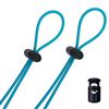 Flow Goggle Strap Kit (2-Pack) - Replacement Bungee Cord Straps for Swim Goggles (Solid Blue)