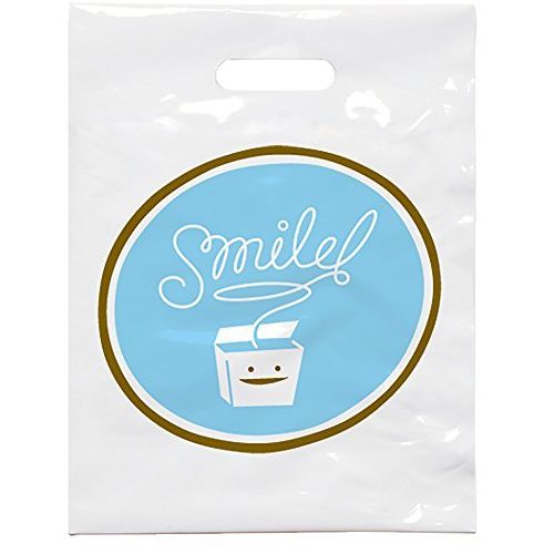 Smile Floss Dental Giveaway Bags, 9" x 12", 100 Pack