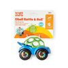 Bright Starts, Oball Toy Car with Rattle - Green/Blue