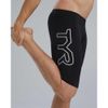 TYR Herren Durafast Elite Solid Jammer Badeanzug Badehose, Schwarz/Logo, 32