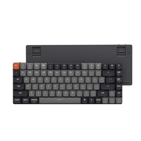 Keychron K3 Version 3 Low Profile Wireless Mechanical Keyboard, 75% Layout QMK Programmable Bluetooth 5.2/Wired, White Backlit with Shine-Through Keycaps for Mac Windows Linux