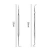 Nail Debris Remover, Nail Debris Removal, Winding Nail Hook, Intrusion Nail Tool, Stainless Steel, Nail Gaps, Garbage Removal Rod, Hands, Fingers, Toes (Set of 2)