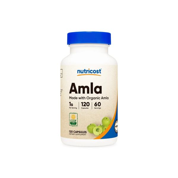 Nutricost AMLA Organic 120 Caps 1,000mg, 60 Servings - EXP 09/2026