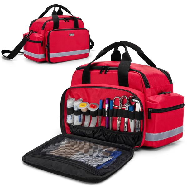 Trunab Medical Bag First Aid Bag First Aid Kit Home School Red