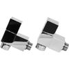 WarmeHaus Square Angled Towel Rail/Radiator Valves Chrome