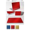 PDA KOBO Skin Seal DIGNO Mobile Phone Basic KY-41B (Surface and Back Set) [Gloss Metallic Red]