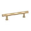 Emtek Tribeca Cabinet Pull, 3.5" Center-to-Center, Satin Brass