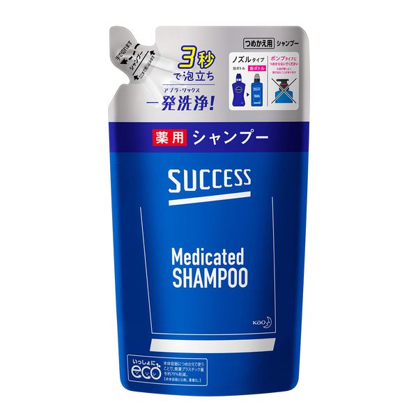Success Medicated Shampoo, Refill, 10.8 fl oz (320 ml), Quasi-Drug, Abra Wax, Nioi, One Shampoo Wash, Aquacitrus Scent Refill