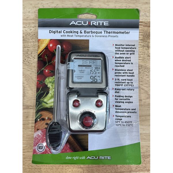 Digital Cook Thermometer, by Worldwide Sourcing, The AcuRite Digital Meat Therm