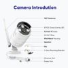 SANNCE 2x Wireless 3MP Outdoor Security IP Camera Two Way Audio for N48WHE NVR
