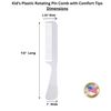 Tender Tooth Hair Comb with Rotating Plastic Teeth (White Sheen), 7.5