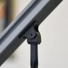 Matte Black "Enfield" Rope Twist Stair Spindle - with Fixed and Adjustable Rake Brackets