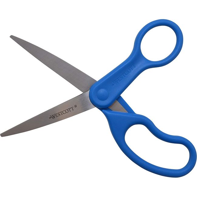 Westcott  All Purpose Preferred Stainless Steel Scissors, 8-Inch, Blue