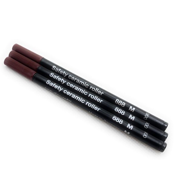 SCHMIDT 3 Pack 888 Black Medium Rollerball Refill