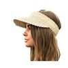 WUBU Visor Summer Hat Cap Beach (Natural)