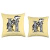 Harry Potter Mosaic Hufflepuff with Badger Throw Pillow