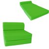 Full Sleeper Chair Folding Foam Beds, Bedding Sofa, Couches 6x48x72 Lime