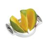 KitchenCraft Mango Slicer / Pitter, White/Grey/Silver, 18 x 12 cm (7" x 4.5")