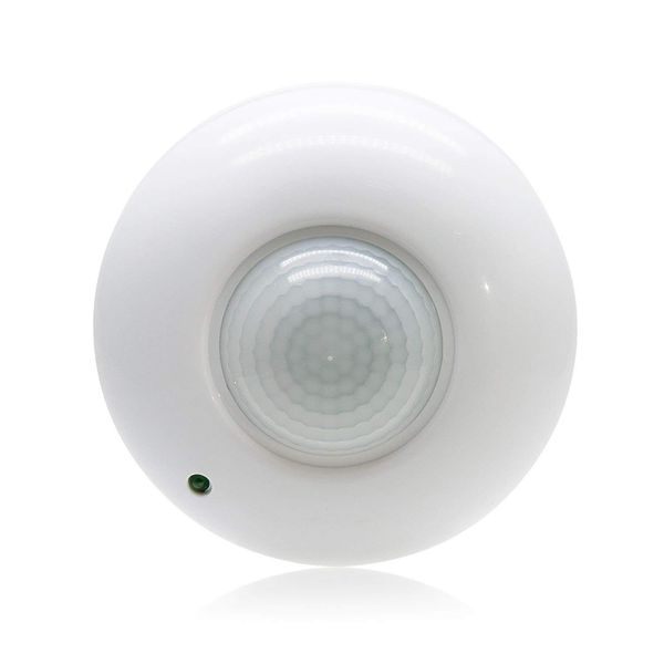 360 Degree Ceiling Mount Occupancy Sensor, 110-240V PIR Motion Sensor Switch, High Sensitive Movement Detector Light Switch, Neutral Required