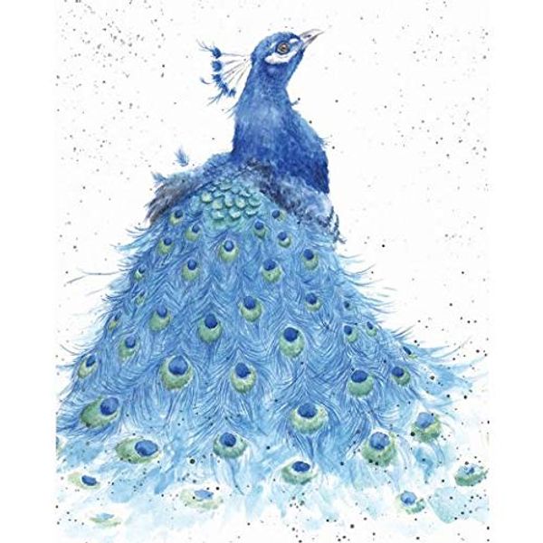 Wrendale Designs Greeting Card - TAIL ENVY (Peacock)
